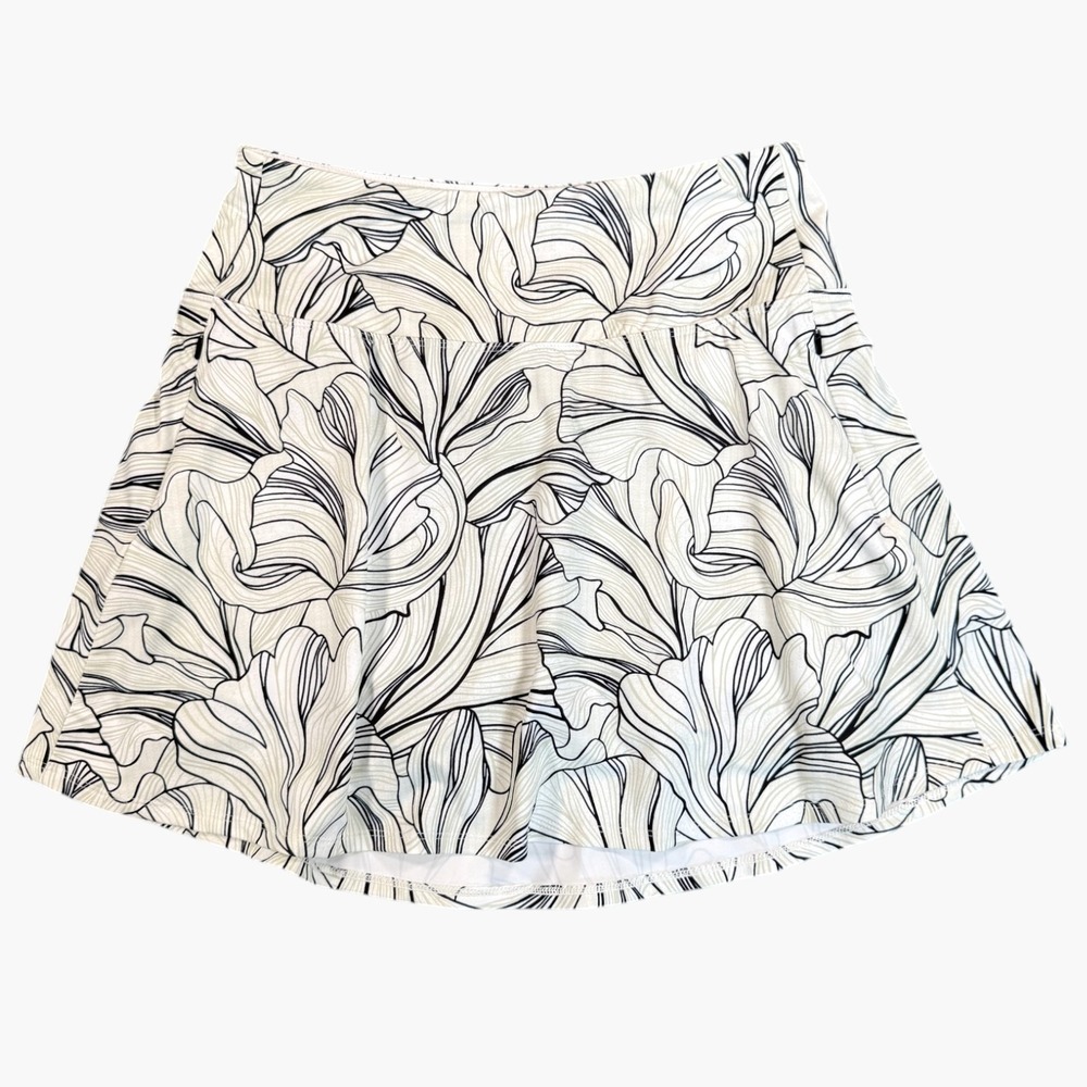 CALIA Eagle Skort Womens M White Black Print Athletic Golf Tennis Pickleball - Picture 4 of 9